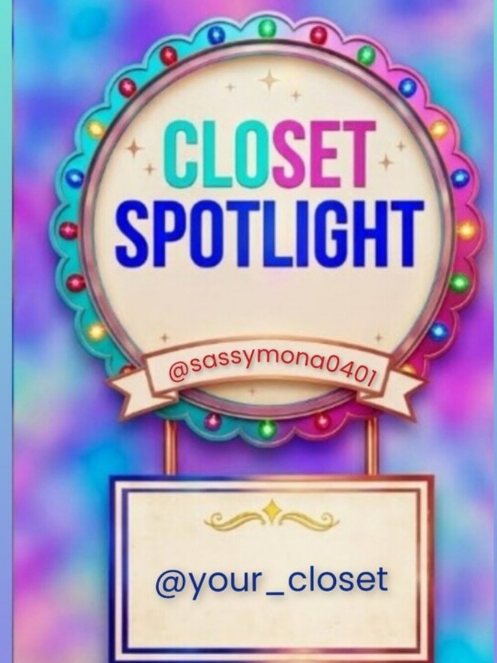 Shop Supporting Closet-Every Purchase =1 Entery for Sept 7th Gift - Picture 1 of 2